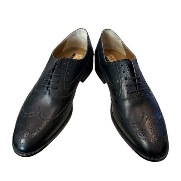 New Domani by Johnston & Murphy Italian Black Oxford Dress Shoes 10  10N main image 5